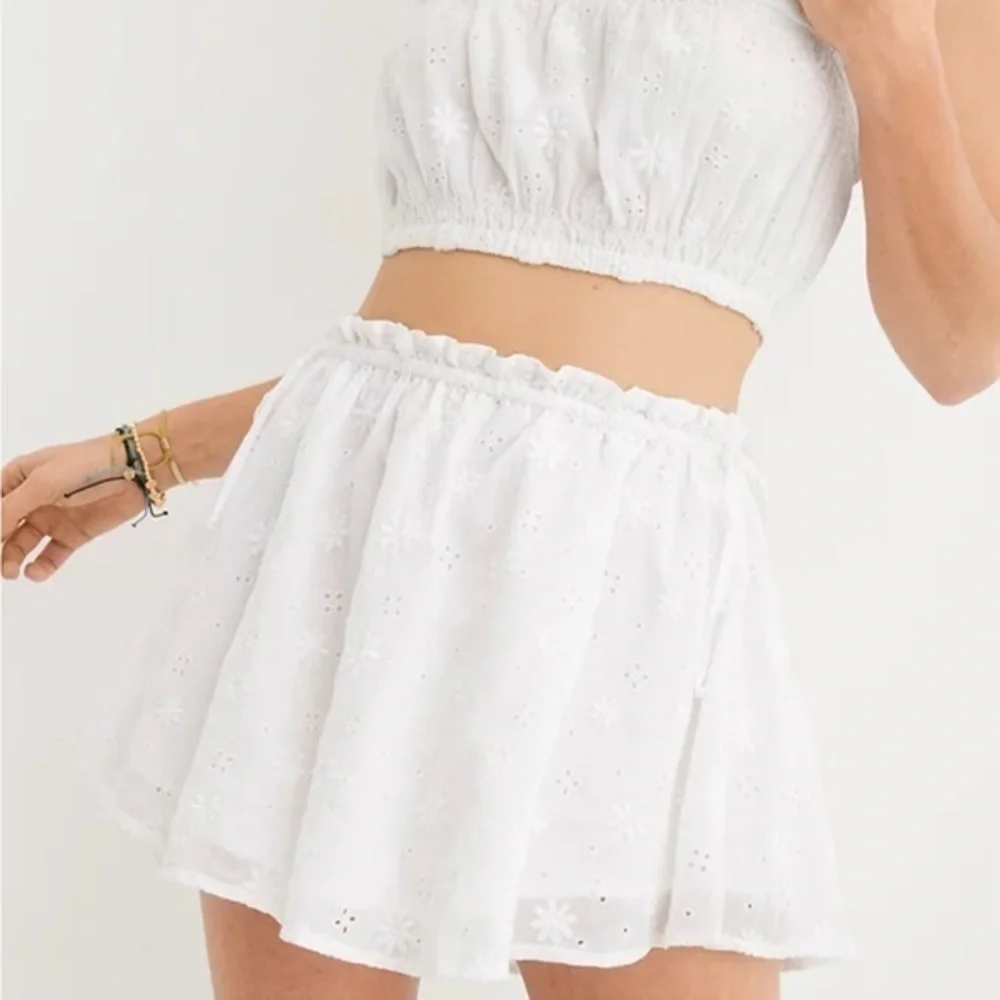 Aerie mini floral side tie skirt